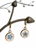 Real Forget Me Not Earrings