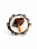 Real Mushroom Adjustable Statement Ring