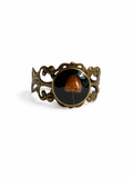 Real Mushroom Adjustable Vintage Ring