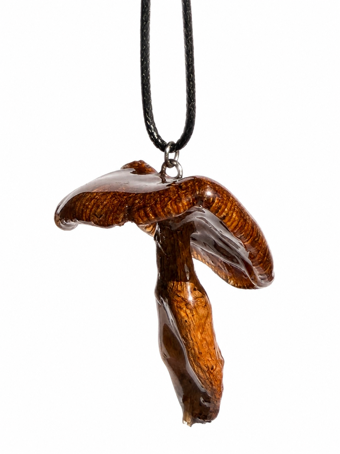 Real Mushroom Pendant Necklace