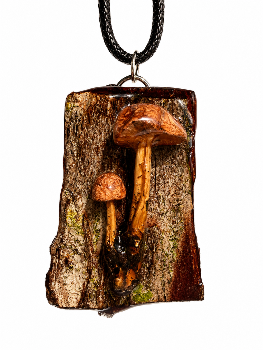 Real Mushroom Bark Necklace