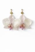 White Orchids Stud Earrings