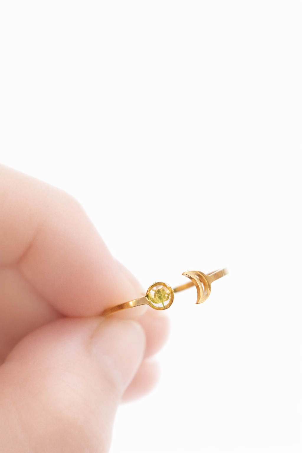 Moon and Bloom Ring