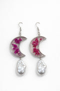 Fuchsia Moon Bloom Earrings
