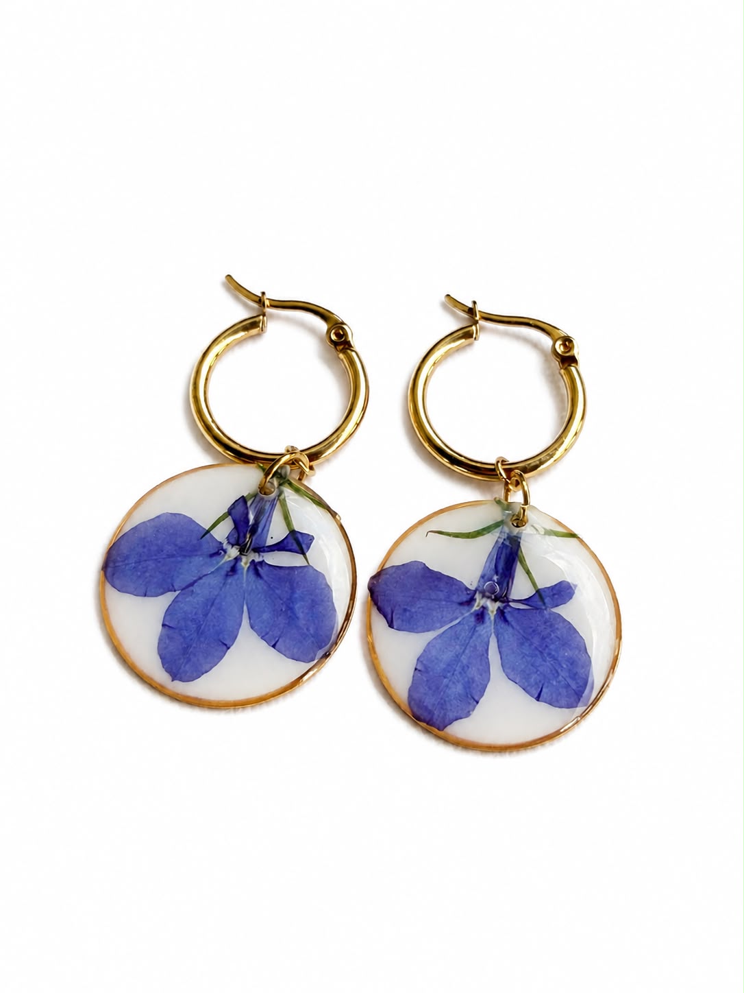 Real Wild Flower Hoops